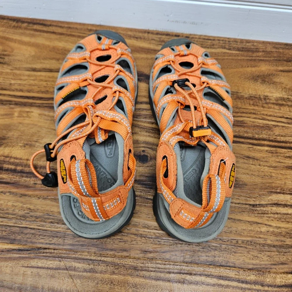 Keen Whisper Orange Grey Waterproof Sport Sandals Womens 6 1008457